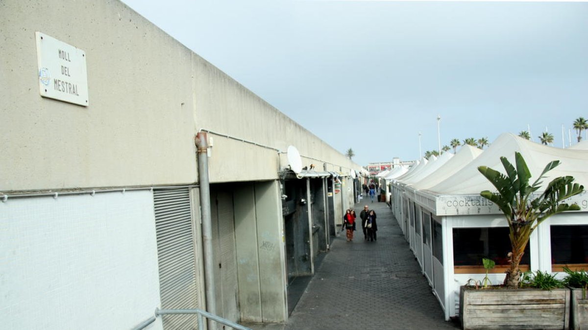 Imagen de archivo del Muelle del Mistral, en el Puerto Olímpico de Barcelona.