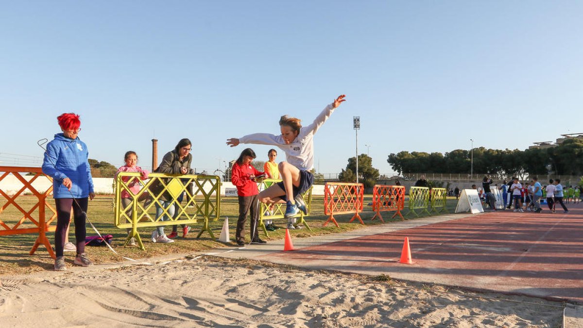 El salto de longitud fue una de las últimas competiciones que se han disputado.
