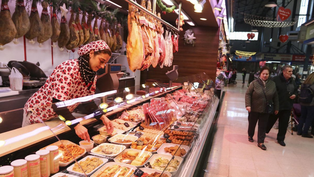 Imagen del puesto Casa Pladevall en el Mercat Central.