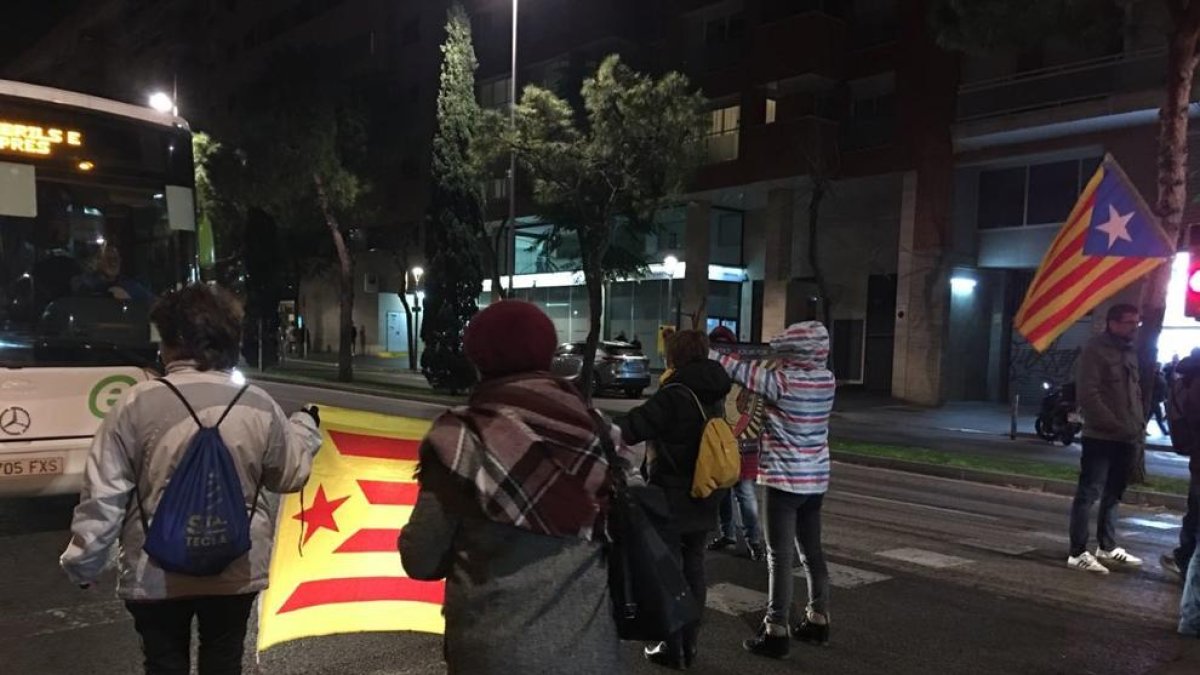 Imagen de la protesta en la Avenida Roma