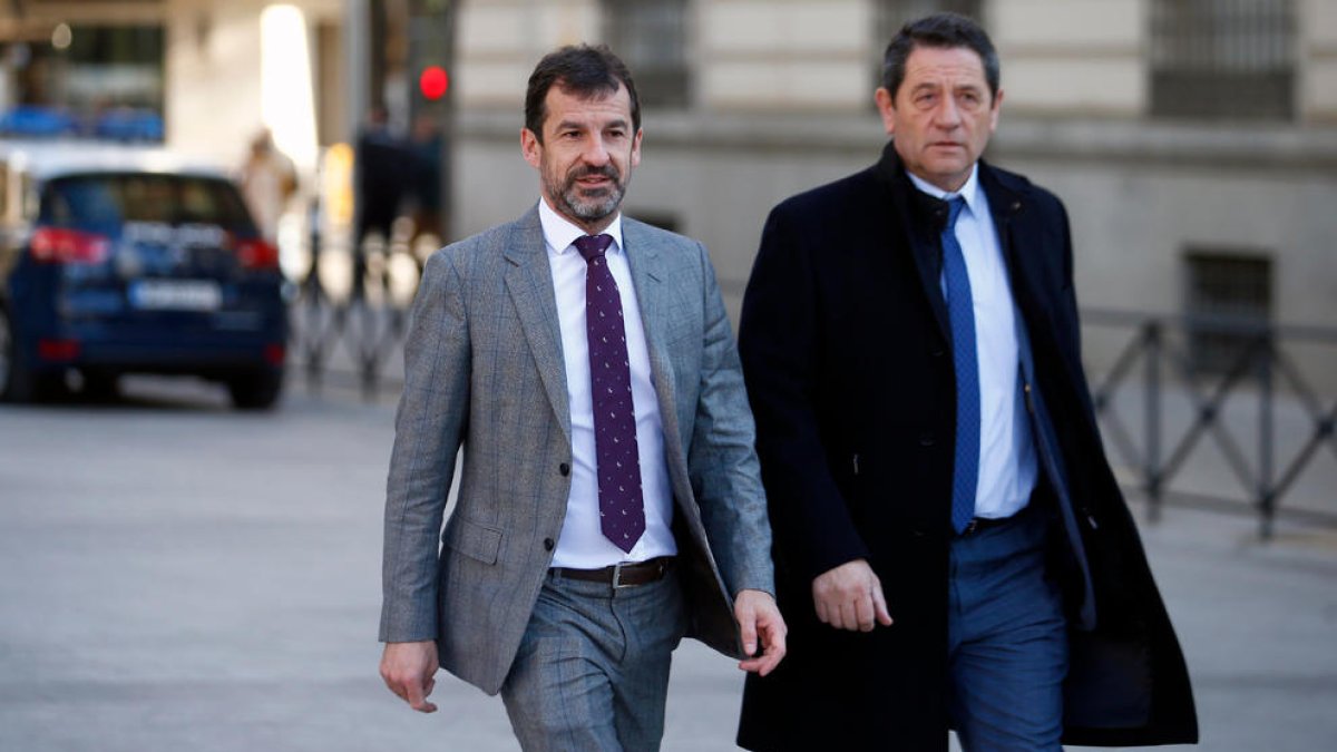 El comissari en cap dels Mossos d'Esquadra, Ferran López, arriba a l'Audiència Nacional, el 23 de febrer de 2018.