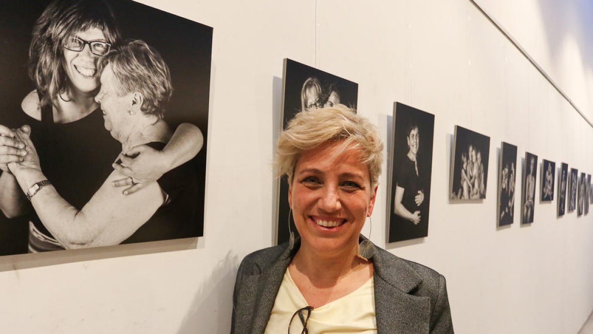 Meritxell Perpiñá el pasado jueves, día en que se inauguró la exposición fotográfica en Reus.