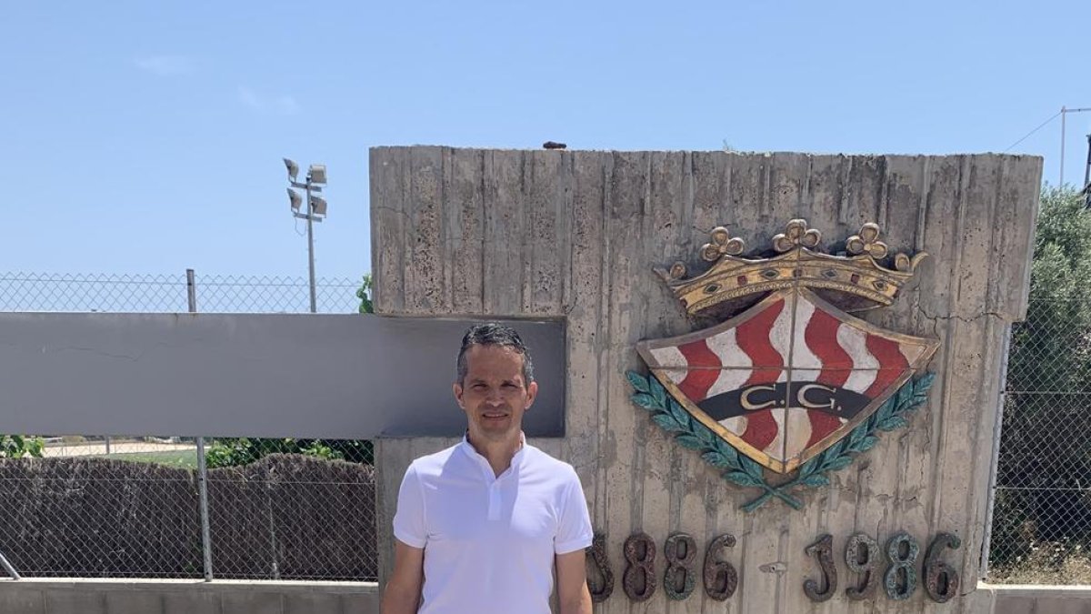Xavi Bartolo, a les instal·lacions de la Budellera, ha tornat al Nàstic per ser-ne l'entrenador.