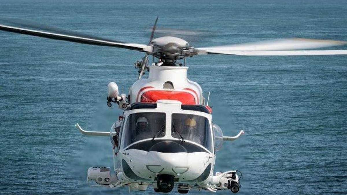 Imagen de un helicóptero de Salvamento Marítimo.