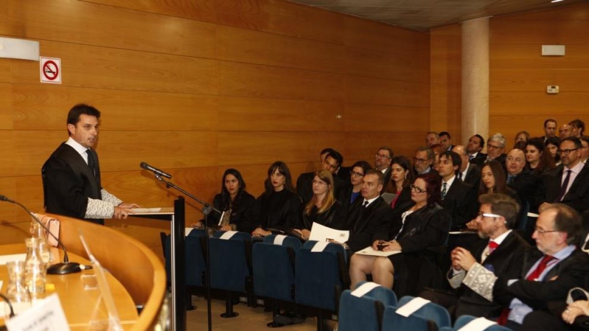 Imagen del acto central de la fiesta colegial de Sant Raimon de Penyafort.