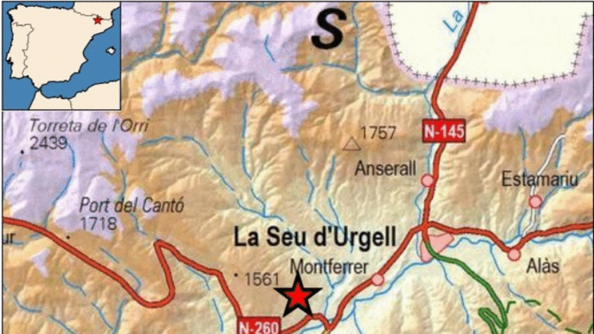 L'epicentre ha estat Ribera d'Urgellet, a l'Alt Urgell.