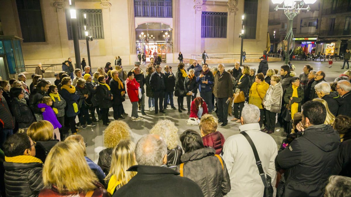 Imagen de la concentración en la plaza Corsini.