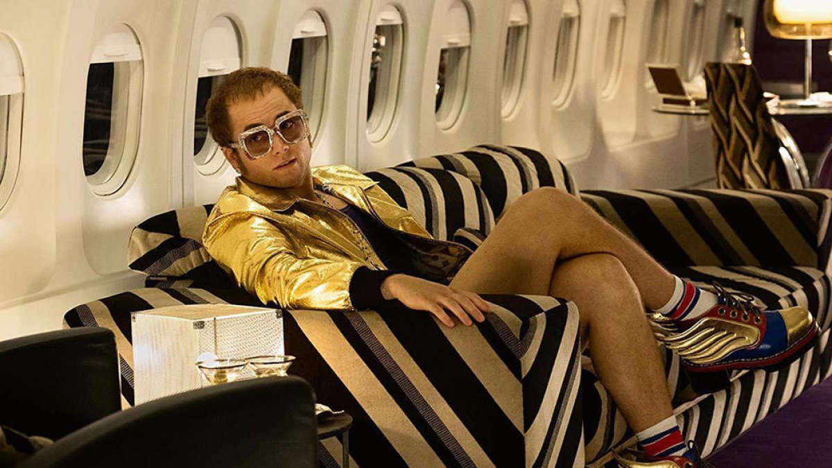 Taron Egerton, Elton John, en el filme 'Rocketman'.