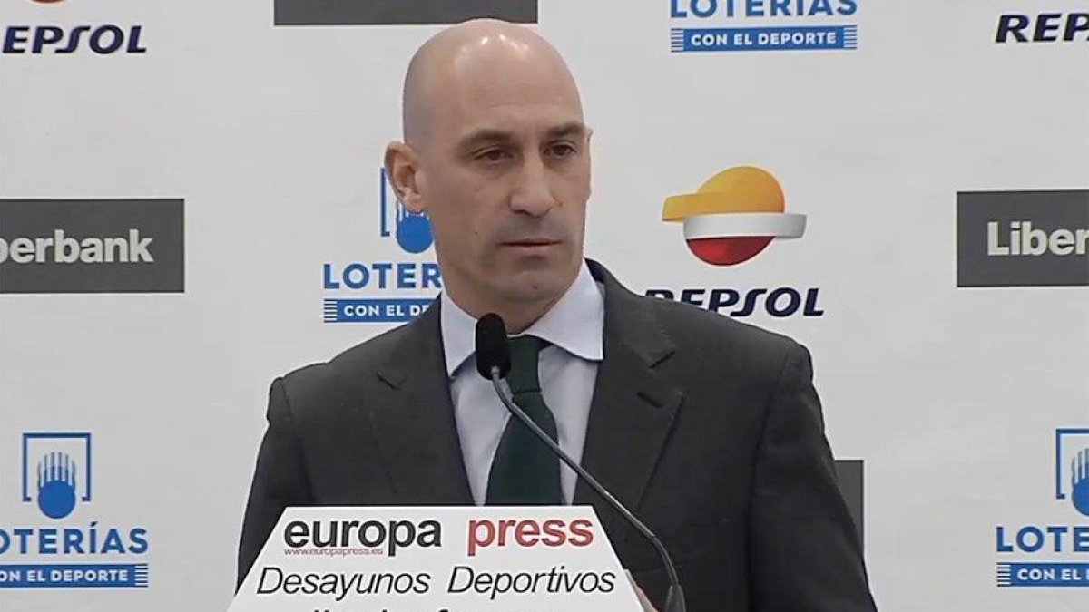 Luis Rubiales, presidente de la Real Federación Española de Fútbol