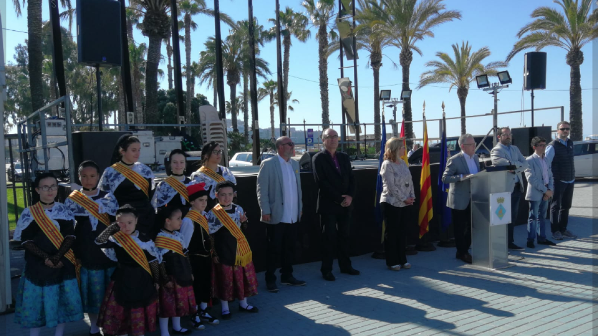 Imagen del acto inaugural de la 9ª Feria de entidades de Salou.