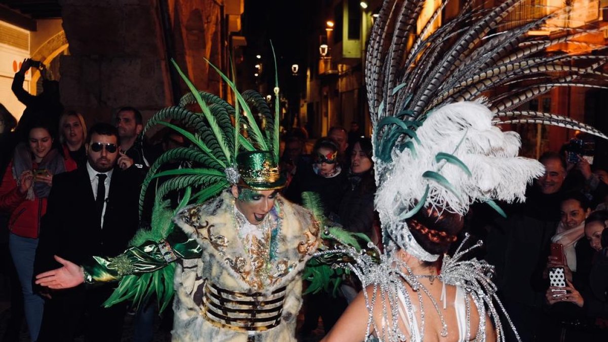 La entrada del Rey y la Concubina del Carnaval 2018.