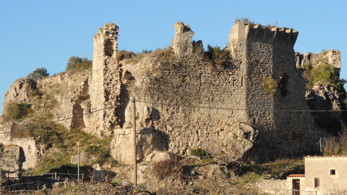 Imatge d'arxiu del castell de Querol, a l'Alt Camp.