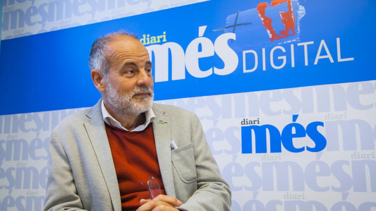 Joan Ruiz, durante la entrevista en la redacción de Diari Més el pasado 11 de abril.