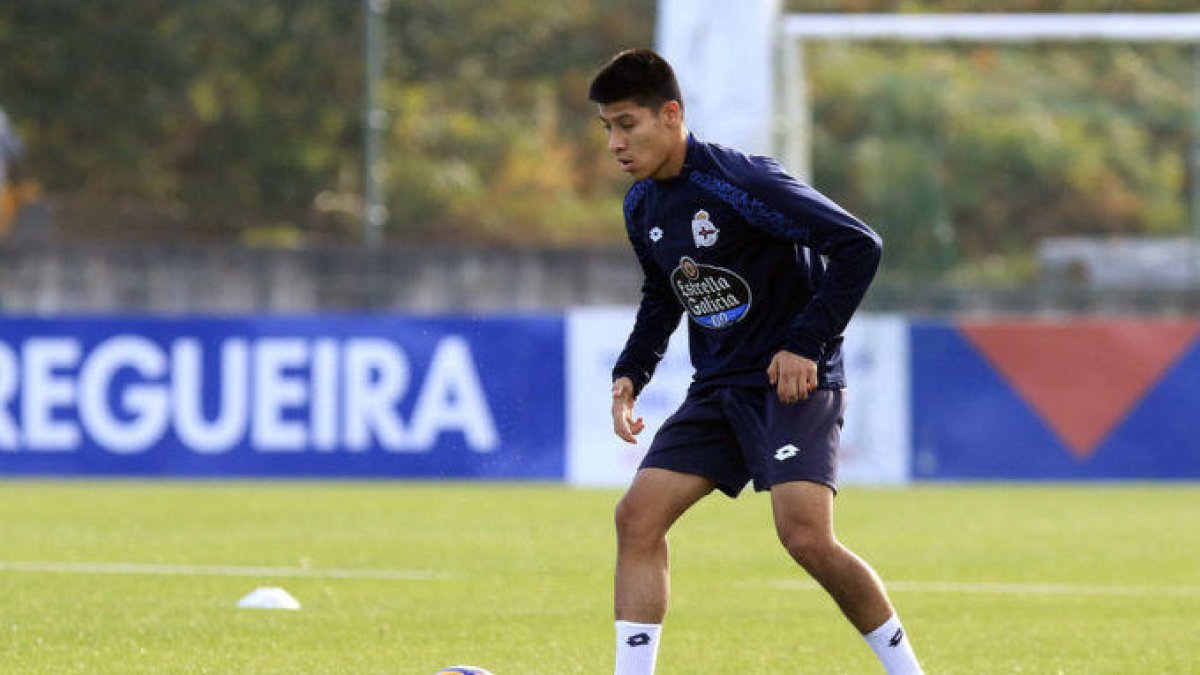 Jorge Carreón, con el Deportivo Fabril