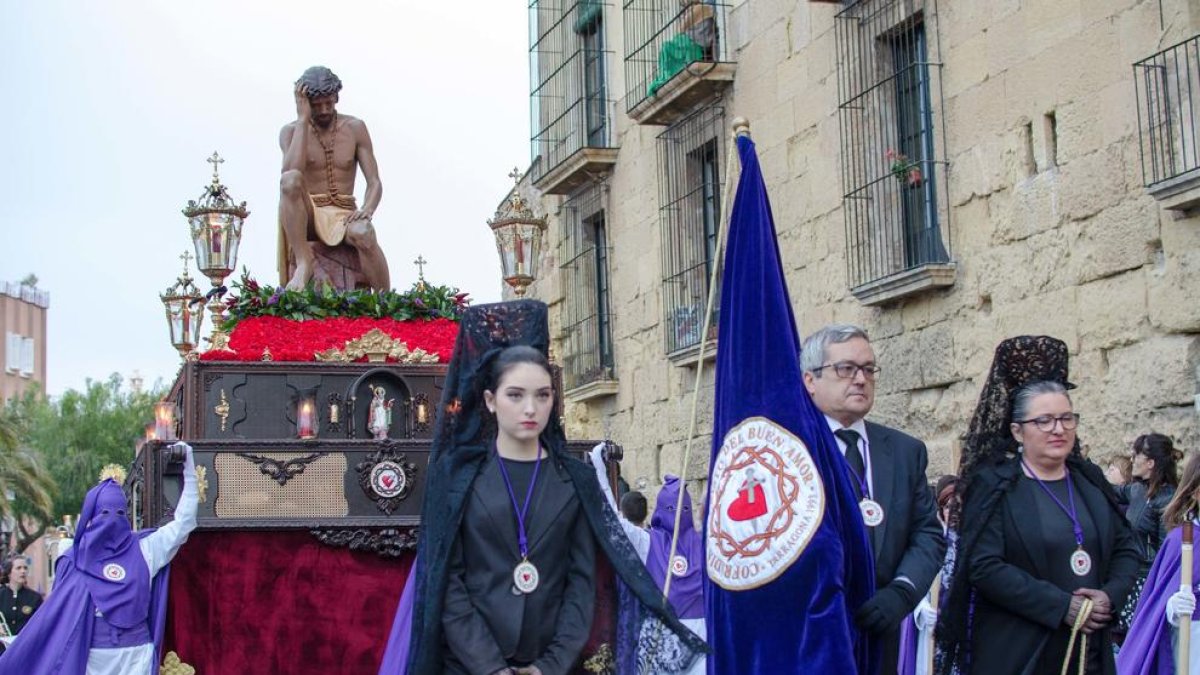 Imatge de la processó del Sant Enterrament de Tarragona.