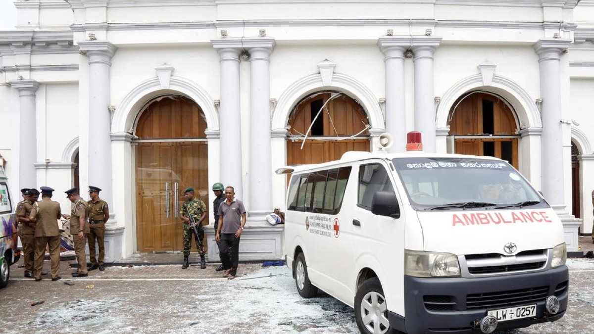 St Anthony's Church en Kochchikade, Colombo, donde ha habido una de las explosiones.