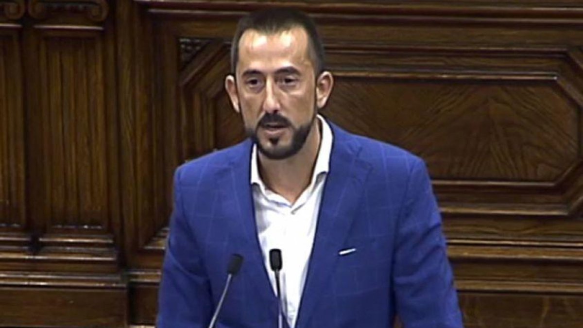 El diputat per Cs Carlos Sánchez, al Parlament