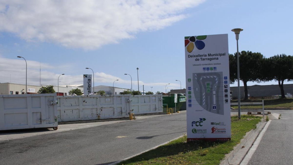 Imagen del centro de reciclaje municipal de Tarragona.