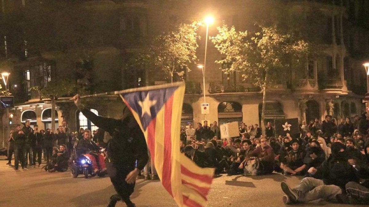 Imagen de archivo de una de las protestas de las últimas semanas en Barcelona.