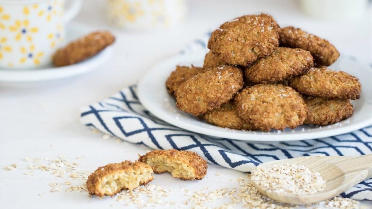 Galletas saludables de copos de avena