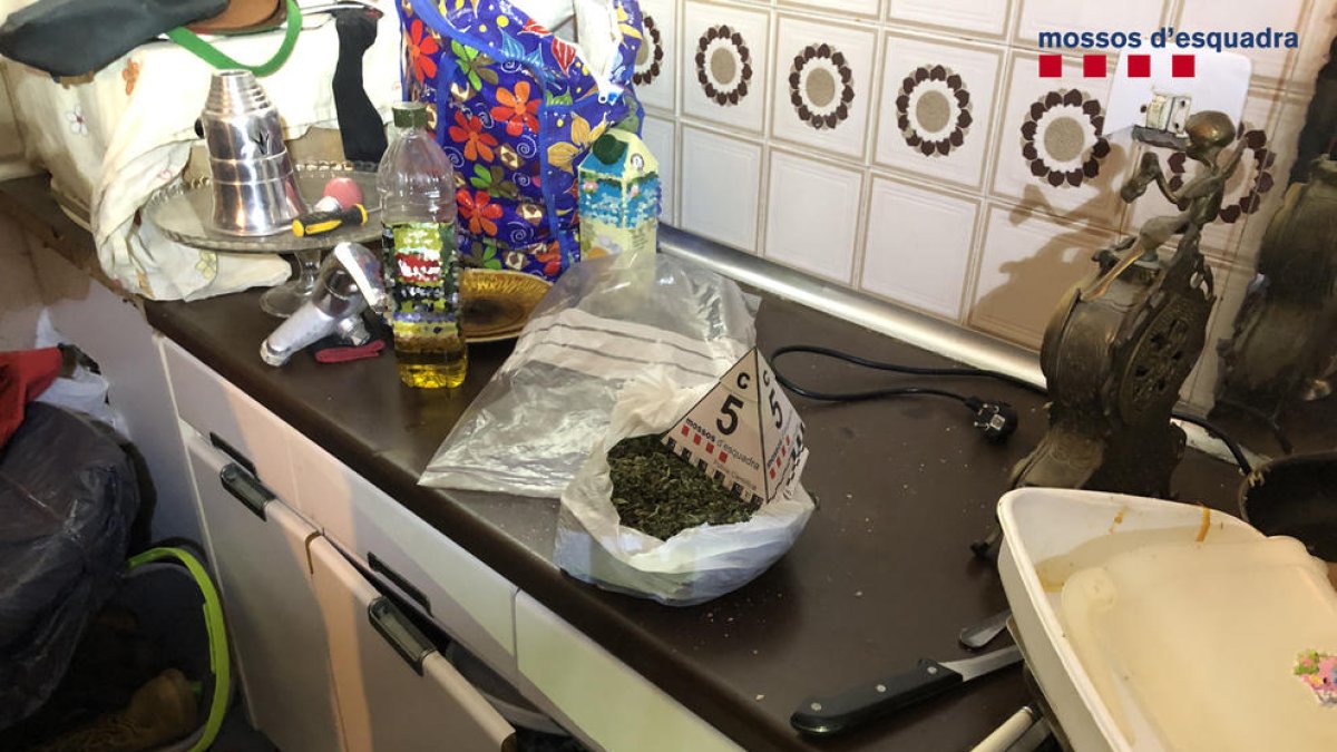 Durant l'operatiu es van intervenir dues bosses que contenien marihuana i bosses predestinades a la venda al detall.