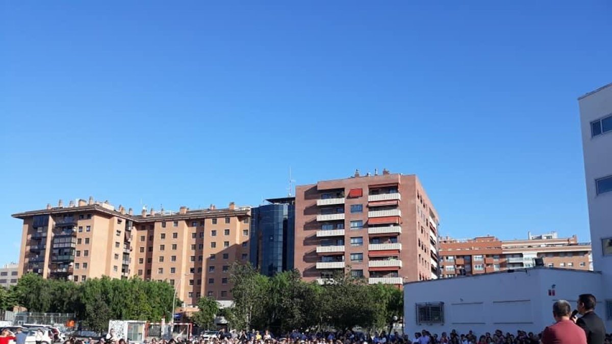 Festa de graduació de l'ESO a l?institut Marti i Franquès de Tarragona, el més gran de la ciutat.