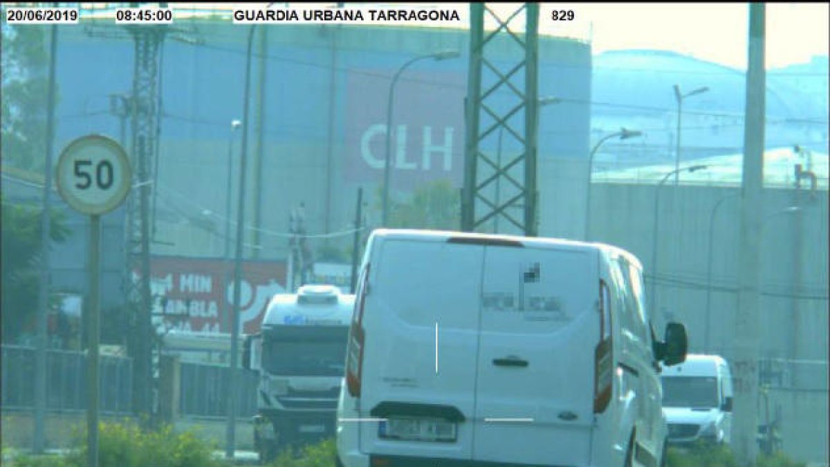 Imatge captada pel radar de la guàrdia Urbana de Tarragona.