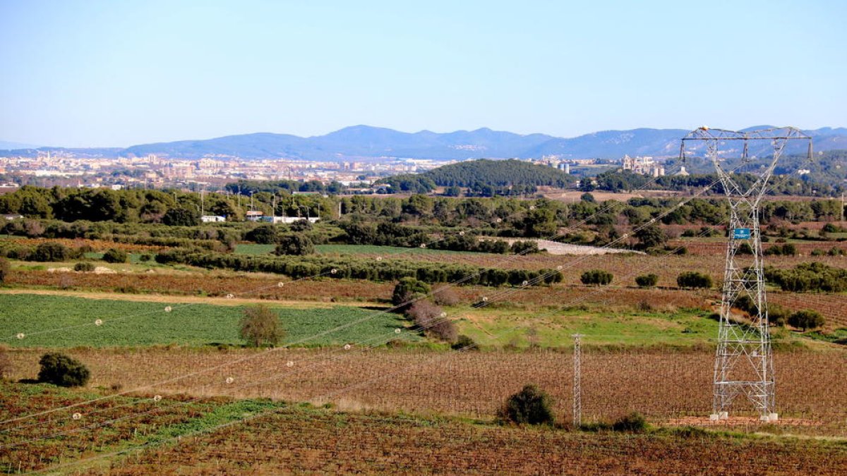 Plano general de parte de los terrenos de Banyeres del Penedès donde CIMALSA prevé la construcción del Logis Penedès.