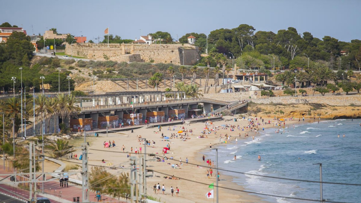 Imagen de la playa del Miracle de Tarragona.