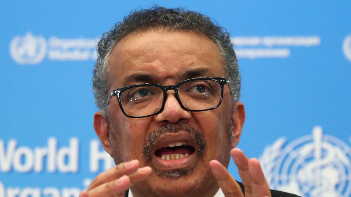 El director general de la Organización Mundial de la Salud (OMS), el etíope Tedros Adhanom Ghebreyesus.