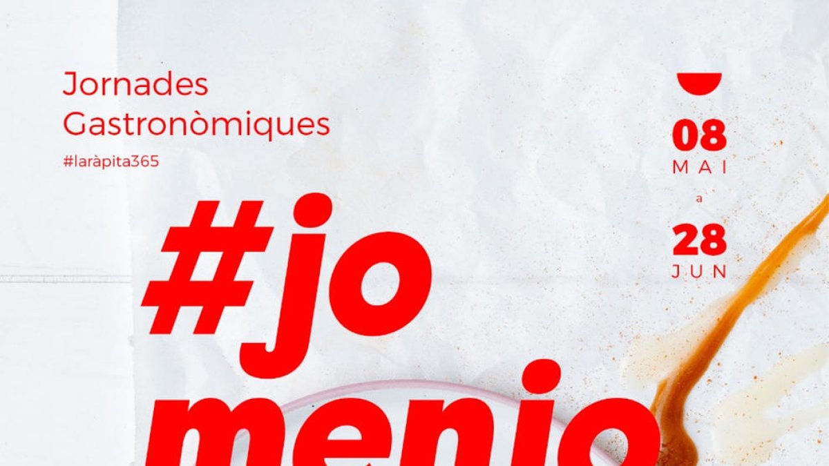 Cartel de las jornadas gastronómicas #joemquedoacasa que han impulsado los restauradores de la Ràpita.