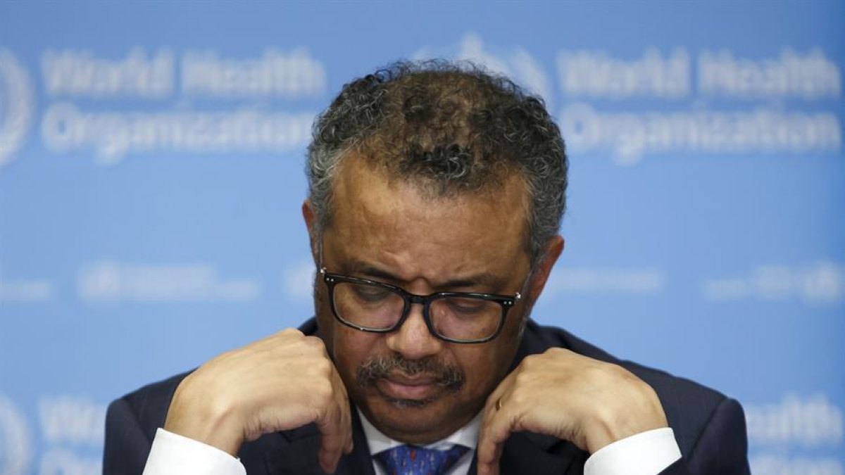 Tedros Adhanom Ghebreyesus, en una comparecencia en la sede de la OMS en Ginebra.