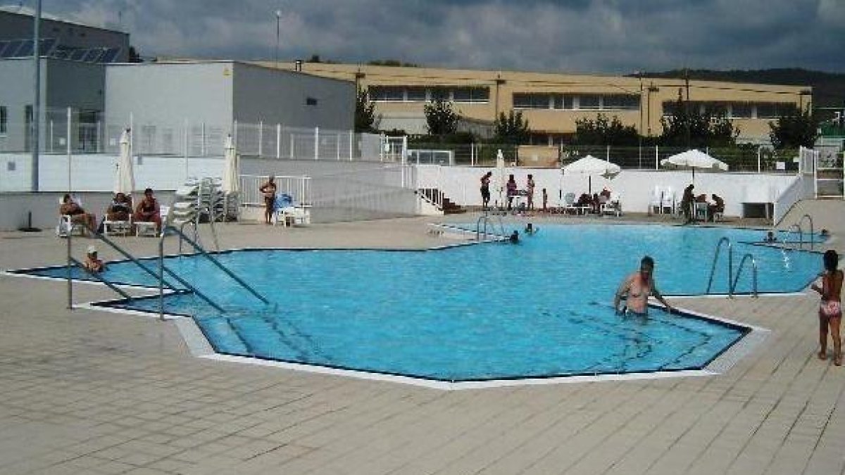 Imatge de la piscina del Club Tennis El Vendrell.