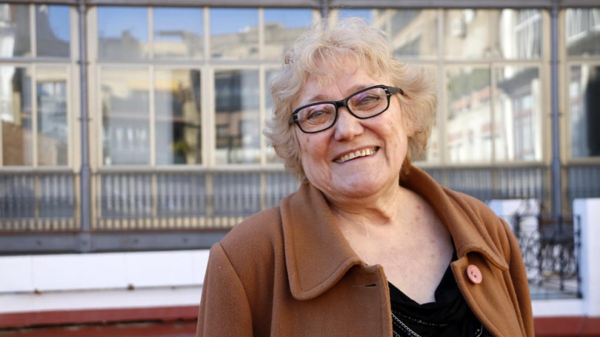 La escritora valenciana Isabel-Clara Simó el día que fue distinguida con el Premio de Honor de las Lletres Catalanes.