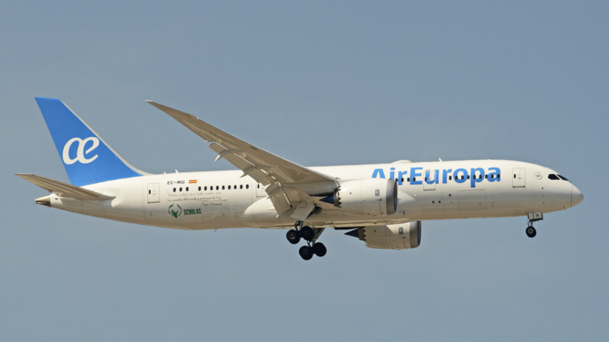 Imatge d'arxiu d'un avió Air Europa.