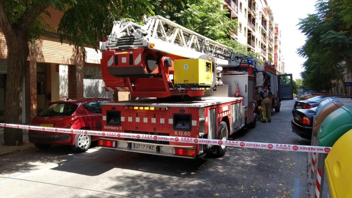 Imatge d'un camió de Bombers.