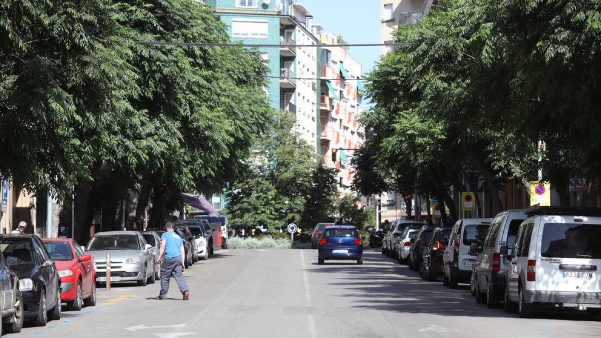 Imatge d'arxiu del carrer Mallorca, on divendres van robar 600 euros a un home de 50 anys.