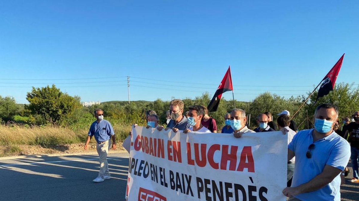 Imatge de la manifestació d'aquest diumenge