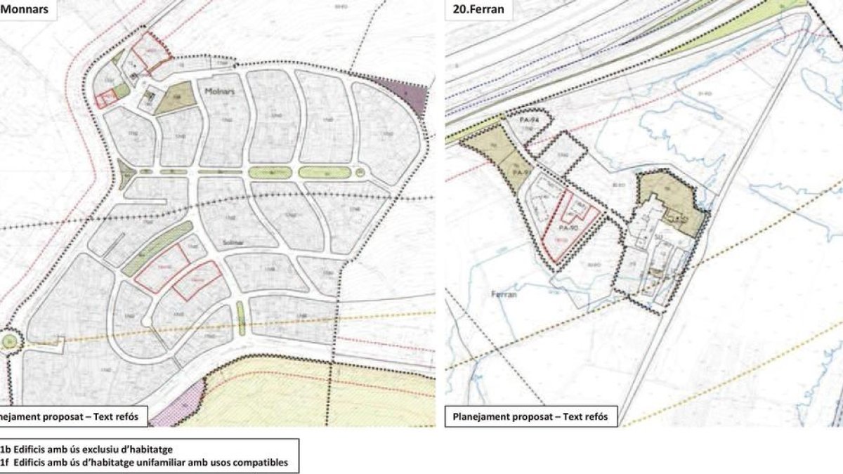 La modificació revisa la qualificació de la totalitat de les zones 14a1.