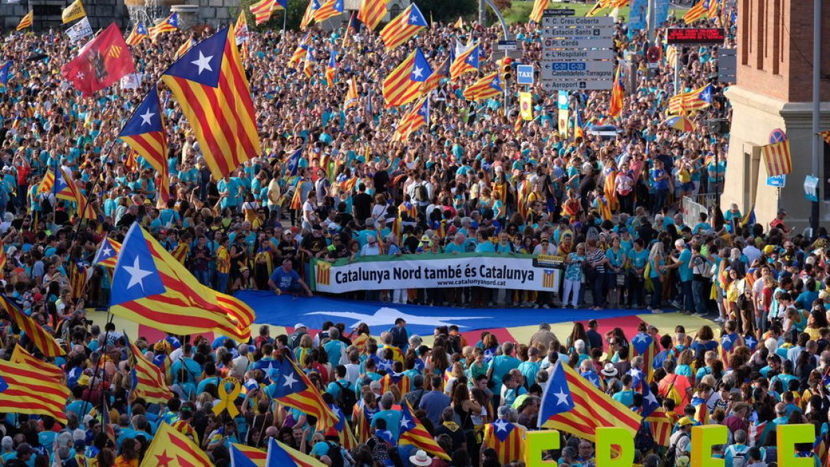 Imatge d'arxiu de la Diada de Catalunya de l'any passat a Barcelona.