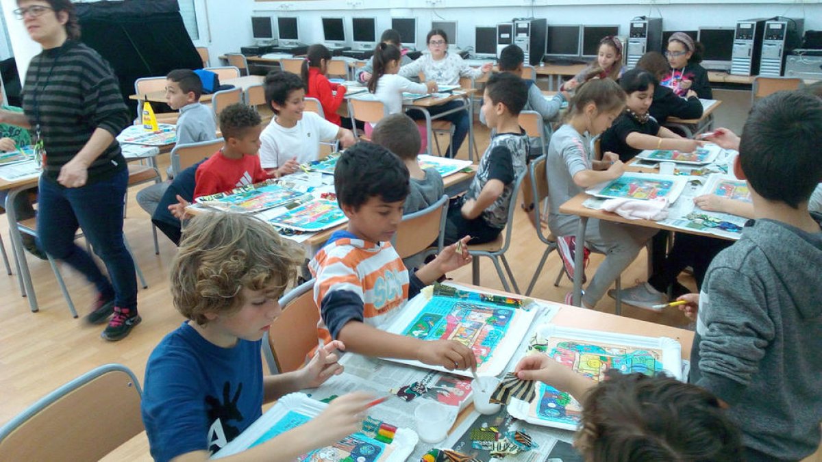 Imagen de los alumnos durante el taller.