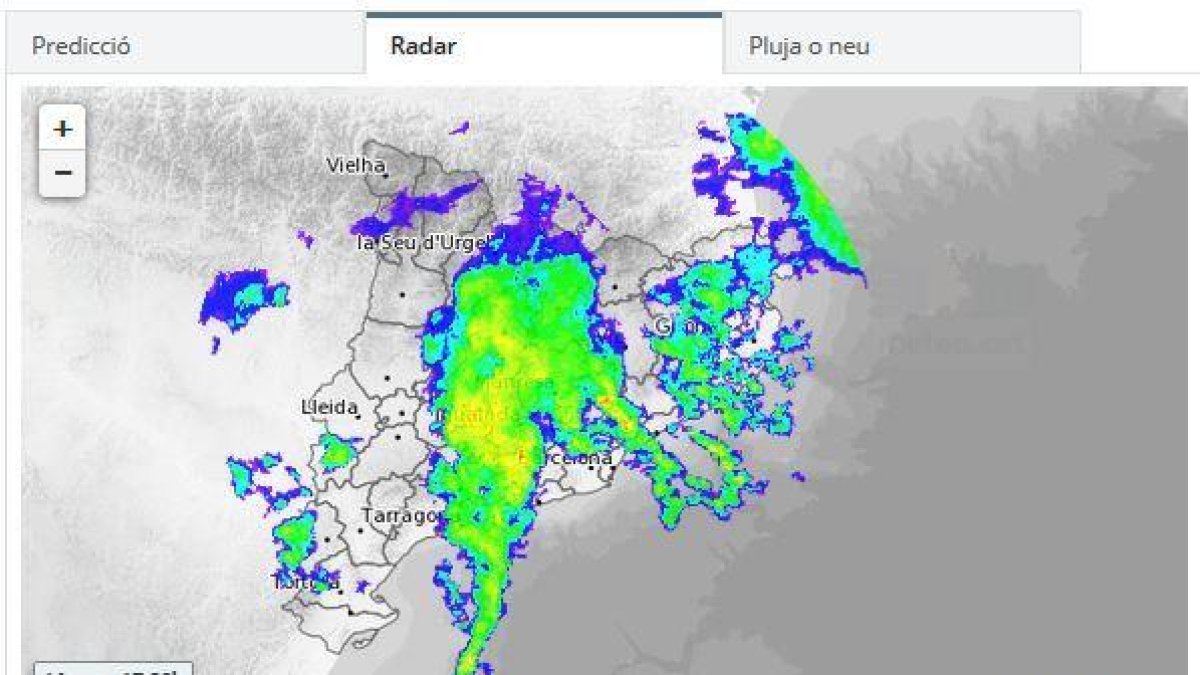 El mapa de pluges