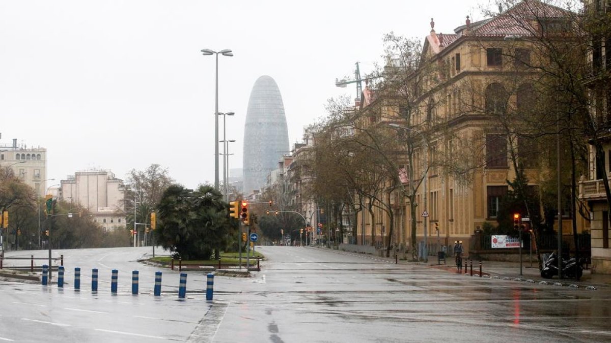 Una imatge de la Diagonal de Barcelona.