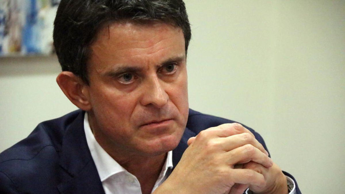 El candidat a l'alcaldia per Barcelona, Manuel Valls.