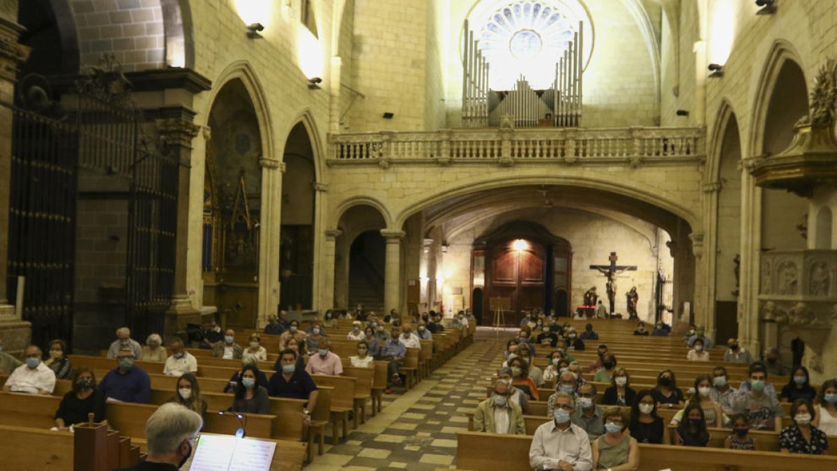 Un instante del concierto de música antigua ofrecido ayer.