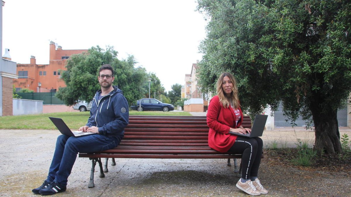 David Gironés i Irene Martín, orgullosos del projecte.