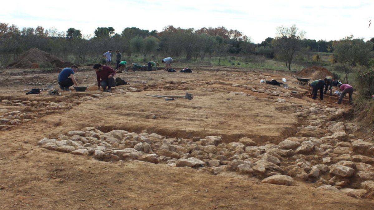 La zona arqueològica de Banyeres del Penedès, en una imatge d'arxiu.