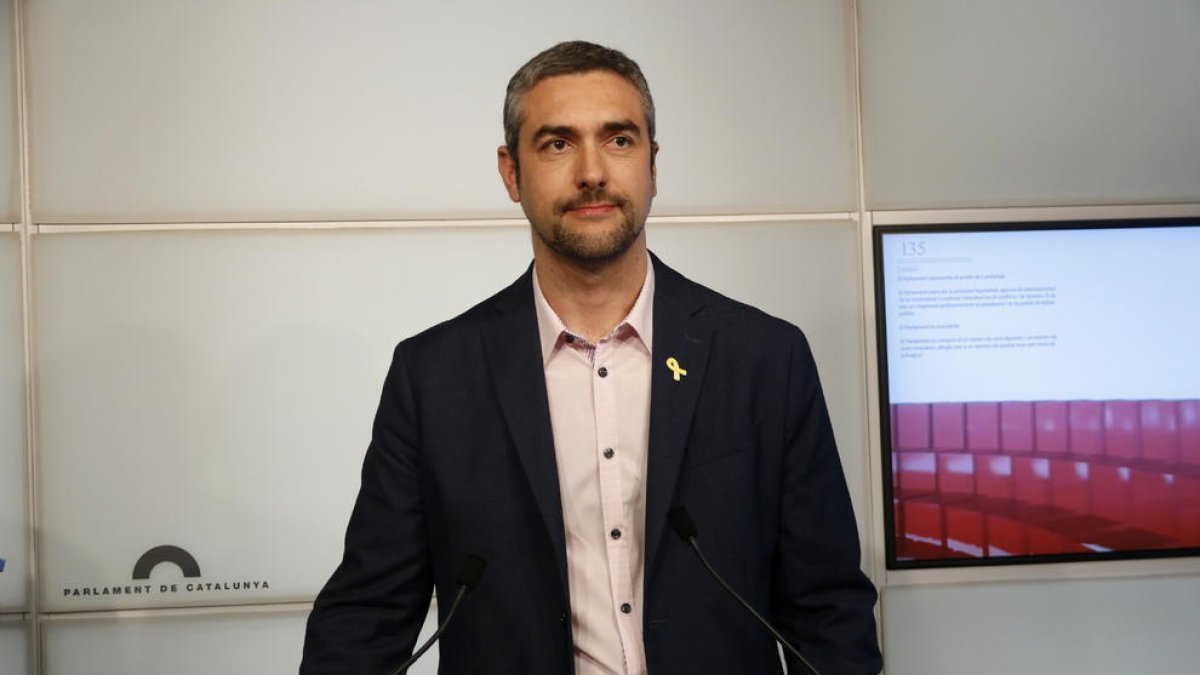 El portavoz adjunto de ERC en el Parlament, Bernat Solé.