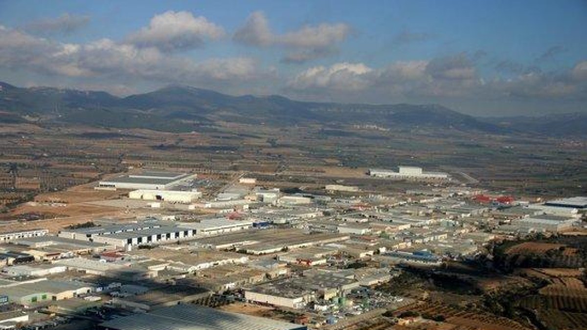 Imagen aérea del polígono industrial de Valls