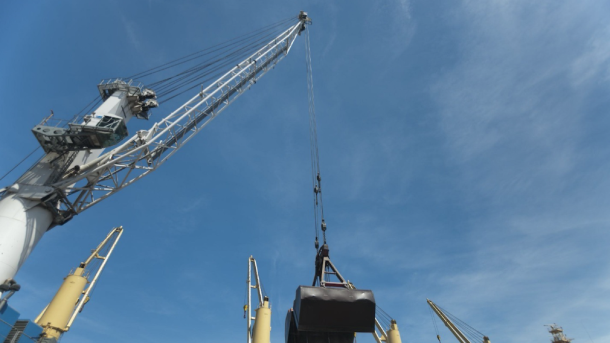 Imatge de l'operativa al Port de Tarragona.